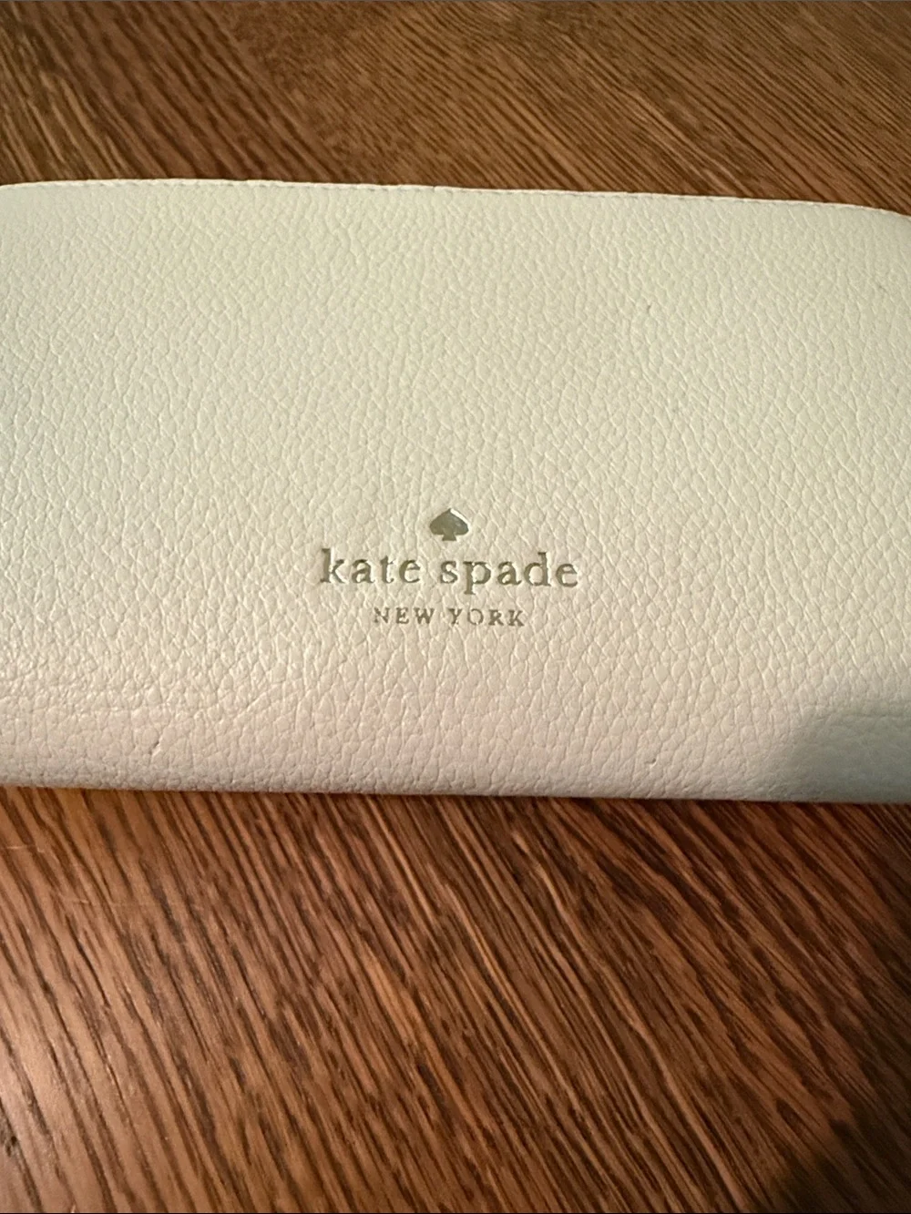 kate spade Cream Pebbled Leather Crossbody with Heart Turn-Lock